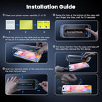 Uyiton UnBreak-Glass for iPhone 15 Pro Max Screen Protector, [Easy to Install] Full Coverage Case Friendly Scratch Resistance Bubble-Free 9H Tempered Glass Screen Protector 15 Pro Max(6.7''), 2 Pack