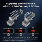 SMALLRIG Metal Phone Mount with Baseplate for Arca-Swiss,Compatible for DJI RS 4 Mini & RS 3 Mini, Cell Phone Mount Adapter Support Free Adjustment Joints, Phone Tripod Mount for iPhone 16 15-5338
