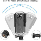 PULUZ 30m/98ft Dive Case for Insta360 X3 Underwater Waterproof Housing Cover Protective PC Shell Photography Housings with Bracket Insta 360 X3 Camera Accessories