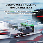 12V 200Ah LiFePO4 Lithium Battery with 2560Wh Energy, Built-in 200A BMS, Discharge Current (3S) up to 400A, 10 Years Lifetime 15000+ Cycles, Perfect for RV Solar Energy Storage Marine Trolling Motor