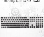 Allinside Black Keyboard Cover for 2024 Mac Magic Keyboard with Touch ID and Numeric Keypad A3119 US Layout