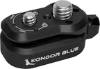 KONDOR BLUE | Mini Lock Quick Release Plates for Camera Monitors, Arms, Accessories, Microphones, Key Lights | Quickly and Securely Attach and Detach Accessories on Your Cinema Rig | Black