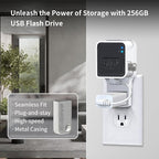 256GB USB Flash Drive & Wall Mount for Blink Sync Module 2 with Short Cable – Declutter, Save Space, and Effortlessly Enhance Security (2 Pack)