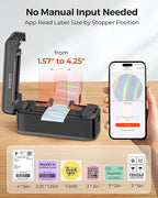 MUNBYN Bluetooth Thermal Label Printer RealWriter RW402B, 4x6 Shipping Label Printer for Small Business, Compatible with Android, iPhone and Windows, Mac, Chromebook, Ebay, USPS, FedEx, Shopify