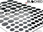 BLOCKED Stackable Webcam/Camera Vinyl Covers | 456 Low-Tack Restickable Webcam Stickers | Multi Finishes, Colors, & Sizes | 6-Pack Variety