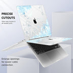 Case for MacBook Pro 13 inch with/Without Touch Bar (2016-2022, M2 A2338 M1 A2289 A2251 A2159 A1989 A1706 A1708), Hard Shell + Keyboard Cover + Dust Plug, Abstract Floral