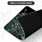 ITNRSIIET Mouse Pad with Stitched Edge Premium Textured Smooth Precise Operation Waterproof Washable Non-Slip Rubber Base Desktop Protection Mat, 10.2×8.3×0.12 inches, Pretty Flowers