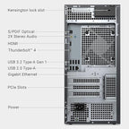 Dell Tower Plus EBT2250 Desktop Computer - Series 2 Intel Core Ultra 9 285 24-Core Processor up to 5.6 GHz, 32GB DDR5 RAM, 8TB SSD, Intel UHD Graphics 770, Windows 11 Home, Graphite - EBT 2250