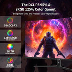 SANSUI 32-Inch Curved Gaming Monitor WQHD 2560 x 1440 180Hz Curved 1500R -1ms(OD), HDR, 300nits, sRGB 125%, DCI-P3 95%, FreeSync, HDMI x2, DP1.2x2(DP Cable Included)