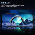 Korecase for Galaxy S25 Camera Lens Protector, 9H Tempered Glass Anti Scratch Camera Screen Protector Shockproof Film Shcokproof Metal Ring Lens Protecor for Galaxy S25,Black