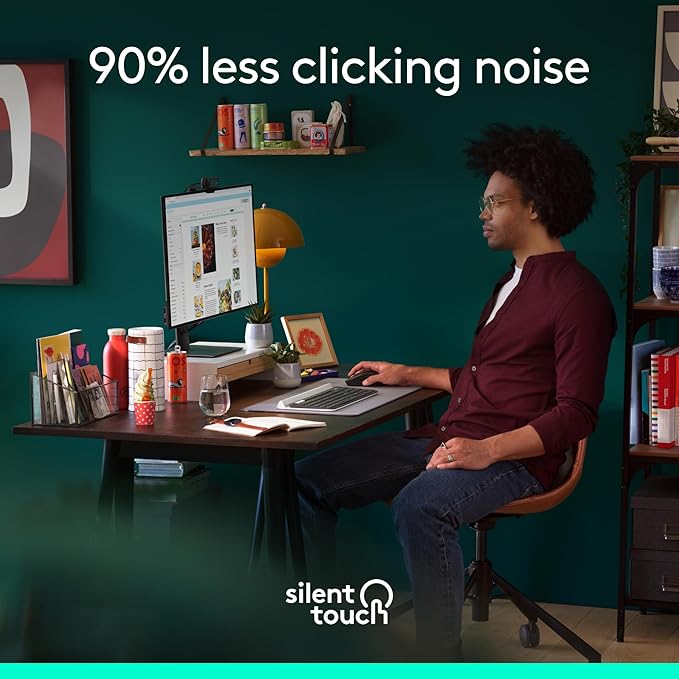 Logitech Wireless Mouse Signature M650 L Full Size - Large Hands, 2-Year Battery, Silent Clicks, Customizable Buttons, Bluetooth, PC/Mac/Chromebook - Classic Red, Right-Handed, Large