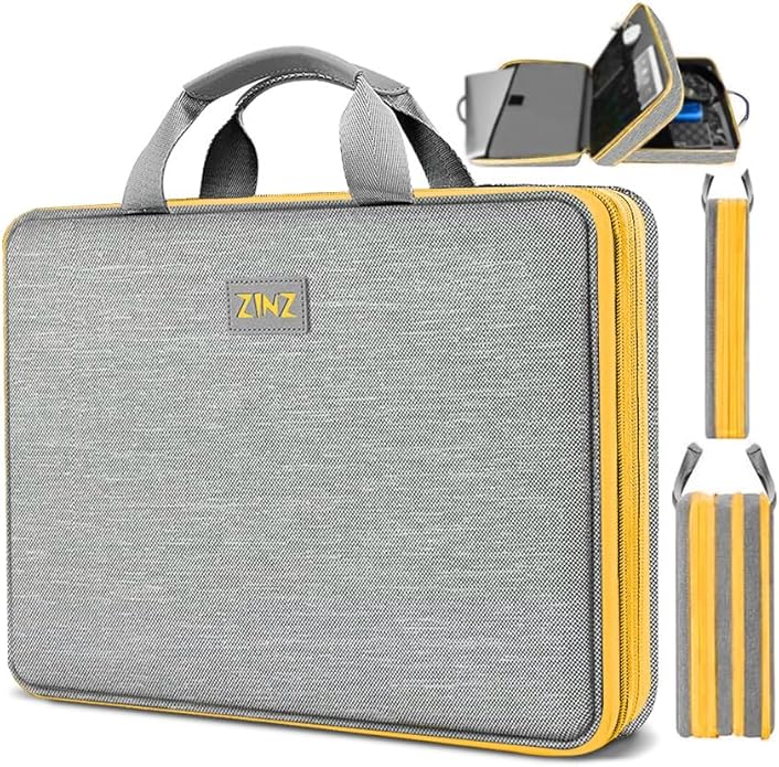 ZINZ Laptop Case Computer Sleeve Briefcase with Multi-pockets for 11.6 12.9 13 13.3 14 15 15.6 16 inch Notebooks