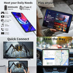 12 Inch Tablet Android 15 Tablets, 2025 Upgraded Android Tablet with Keyboard, 24GB RAM+256GB ROM(1TB Expand), Octa-Core, 2K 2000x1200 Display, 16MP Dual Camera, 8000mAh, 2.4G/5G WiFi, GPS (Black)