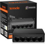 Tenda SG105, 5 Port Gigabit Switch, Unmanaged Ethernet Switch, Office Ethernet Splitter, Plug & Play, Plastic Case, Desktop/ Wall-Mount, Fanless Quiet, Limited Lifetime Protection