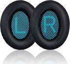 Replacement Earpads Cushions for Bose QuietComfort 35 & Quiet Comfort 35 II, Headphones Ear Covers Ear Pads for Bose QC35/QC35II/25/15 QC2 / Ae2 / Ae2i / Ae2W / Sound Link/Sound True-Black&Blue
