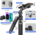Auto Face Tracking Selfie Stick Tripod for iPhone with Light,360 Rotation That Follows Your Movement,70" Phone Camera Tripod Stand with Remote for Content Creator Vlog Live Stream Video Recording