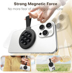 TAURI for Magsafe Suction Phone Grip - Universal Magnetic Suction Grip, 360° Rotating Hands-Free Holder, Silicone Suction Grip for iPhone 16 Pro Max/15/Android/S25,Black