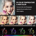 GVM 800D RGB LED Video Light, 2026 Upgraded Panel Light with Optical Lens & 6X Brighter (19500 Lux/0.5m), 3200K-5600K Bi-Color, 20 Scene Modes & CRI97+, Studio Lights, Photography Lighting, 3-Packs