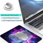 Cartoon Anime Elephant Custom Mouse Pad with Non-Slip Rubber, Small Square Design for Wireless Laptop & Computer Mouse Pads for Desk, 9.5 x 7.9 inch Smooth Surface for Gaming & Office