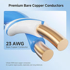 Cable Matters [UL Listed] 10Gbps in-Wall Riser Rated (CMR) 23AWG Bare Copper Cat6 Ethernet Cable - 500ft, Cat 6 Ethernet Cable Spool, Cat 6 Cord Bulk, Blue