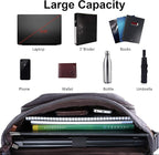 ESTARER Computer Messenger bag Water-resistant Canvas Shoulder Bag 15.6 Inch Laptop for Travel Work, Grey