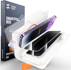 SMARTDEVIL 2 Pack for iPhone 14 Pro Privacy Screen Protector, Military Grade Shatterproof, 9H Hardness, Anti-Spy Tempered Glass, Fast & Easy Instlltion, Case Friendly