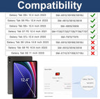 BRAECN for Galaxy Tab S10 Plus Case 2024&S9 FE Plus/S8 Plus/S7 Plus /S7 FE 12.4 Inch,Heavy Duty Shockproof Case with S Pen Holder&360 Rotating Hand Strap/Kickstand/Shoulder Strap for Tab S10+,Purple