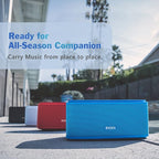 DOSS SoundBox Touch Wireless Bluetooth Speaker with 12W HD Sound and Bass, IPX5 Water-Resistant, 20H Playtime, Handsfree, Portable for Office, Home, Outdoor, Travel-White