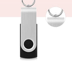 KOOTION 100 Pack 2GB Flash Drive Bulk USB 2.0 Thumb Drive Wholesale Flash Drives Swivel Memory Stick Jump Drive (Black, 100 Pcs 2GB Without Logo)