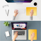 ITNRSIIET Mouse Pad Non-Slip Rubber Base Smooth Surface Stitched Edges Waterproof Durable Compatible with All Mice for Office & Gaming, Desk Accessory, 10.2x8.3x0.12 inch, Yellow Gradient