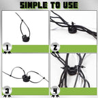 12Pcs Magnetic Zip Tie Mounts - Magnetic Cable Wire Management Bases Heavy Duty Multipurpose Wires Cables Holder Magnetism Wire Clamps with 50pcs Cable Ties (Total 62 Pieces,22 mm)