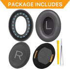 Replacement Ear Pads for Bose QuietComfort 45 (QC45)/QuietComfort SE (QC SE)/New QuietComfort Wireless Over Ear Headphones, Earpads Cushions with Softer Leather and Thicker Memory Foam
