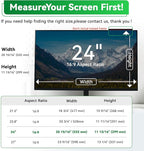 [2 Pack] Magnetic 24 Inch Computer Anti Blue Light Screen Protector for 16:9 Aspect Ratio Widescreen Monitor, Hanging Eye Protection Anti-Glare Light Screen Protector, Removable 24 in Protective Film