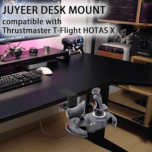 Quick Release Desk Mount: Compatible with WINWING URSA MINOR Space/Airline Joystick, Thrustmaster SimTask FarmStick/T.Flight HOTAS ONE, Compatible with Logitech G Extreme 3D Pro Joystick, Turtle Beach VelocityOne Flightstick