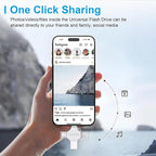 Photo Stick USB Flash Drive128GB Memory Stick Omni USB 3.0 High Speed Thumb Drives Portable Mini Storage Device External Storage for Smartphone/Laptop/PC/Android