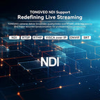 4K NDI PTZ Camera AI Auto-Tracking 20X Optical Zoom HDMI IP Live Streaming SDI USB3.0 PoE LAN Supports for Church Worship Event Video Conference YouTube OBS vMix Zoom Teams and More