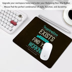 Inspirational Work Quotes Mouse Pad Personalized Design, Non-Slip Surface, Rubber Base, Small Office Desk Pad for Computers and Laptops