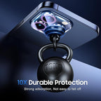 UniqueMe for 3 Pack iPhone 15 Pro/iPhone 15 Pro Max Camera Lens Protector, [Drop Protection] [Case Friendly] 9H Tempered Glass Camera Cover Screen [Update New Version] - Dark Purple