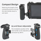 Nitze Ergonomic NATO Side Handle with NATO Calmp, Up/Down and Left/Right Adjustable, Rubberized Aluminum Camera Side Handle Camera/Monitor Cages - PA29C