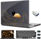 CISSOOK Compatible with MacBook Pro 14 inch 2024 2023 2022 2021 Release M4 M3 M2 M1 Chip A3112 A3185 A3401 A2918 A2992 A2779 A2442 Model, Hard Shell Case with Keyboard Cover&Screen Protector, Pink Bow