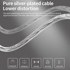 KZ ZSN Pro X Dual Driver in Ear Earphone 1BA 1DD Wired Earphone HiFi Sport Gaming Earbuds Headphones Compatibility for Phone Computer Tablet