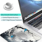 Japanese Aesthetic Landscape Painting Custom Mouse Pad with Non-Slip Rubber, Small Square Design for Wireless Laptop & Computer Mouse Pads for Desk, 9.5 x 7.9 inch Smooth Surface for Gaming & Office