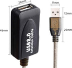 LDKCOK USB 2.0 Type A Male to A Female Active Repeater Extension Cable 60ft, High Speed 480 Mbps