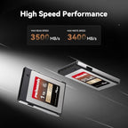 PERGEAR 1TB Cfexpress 4.0 Type B Memory Card(Master Series),3500MB/s Write Speed & 3400MB/s Read Speed,8k RAW Video Recording & Photo,Compatible with C500 Mark III,1DX Mark III;Z6,Z7II,Z9,D850;DC-S1