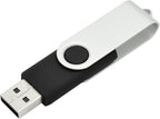 10 Pack 16GB USB Flash Drives 16GB Flash Drive Pack USB 2.0 Swivel USB Thumb Drives, Black