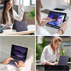 typecase Touch iPad 10th Generation Case with Keyboard (10.9", 2022) and iPad A16 (11th Gen, 2025) – 360° Rotatable, 11-Color Backlit, Multi-Touch Trackpad, Thin & Light (Midnight Amethyst)
