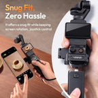 ULANZI PM01 Magnetic Mount Stand Compatible with DJI OSMO Pocket 3, Aluminium Expansion Camera Holder with Cold Shoe and 1/4'' Mount, 181/270/360° Adjustment Magnetic Adapter Pocket 3 Accessories