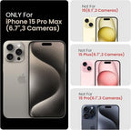 FireNova Designed for iPhone 15 Pro Max Case, Silicone Upgraded [Camera Protection] Phone Case with [2 Screen Protectors], Soft Anti-Scratch Microfiber Lining Inside, 6.7 inch, Sky Blue