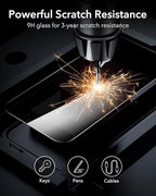 ESR 3 Pack for iPhone 16 / iPhone 15 Privacy Screen Protector, Anti-spy Tempered-Glass Privacy Screen Protector with Flawless Fit Tray, Micro-curved Edges, Case Friendly