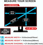 2-PACK 21.5 inch Computer Privacy Screen Filter Suitable for 16:9 Aspect Ratio Widescreen Monitor - Blue Light Filter- Anti-Glare & Anti-Scratch Protector Film ([2-Pack] 21.5" Widescreen (16:9))